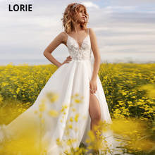 Lorie princesa casamento vestidos com capa 2021 primavera elegante rendas apliques tull praia vestidos de noiva aberto voltar boho sple vestidos 2024 - compre barato