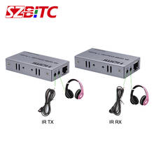 SZBITC 4K HDMI удлинитель 100 м R/L аудио выход HDMI передатчик приемник по Cat 5e/6 RJ45 один кабель Ethernet конвертер 2024 - купить недорого