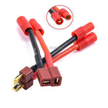 T Plug Male / Female To HXT 3.5mm Bullet Banana Connector Adapter RC Part With 14AWG Wire 2024 - buy cheap