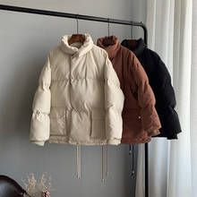 Jaqueta quente de inverno feminina, casaco casual estilo coreano, inverno 2020, roupas para mulheres 2024 - compre barato