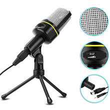 BENTOBEN 3.5mm Condenser Microphone With Tripod Stand Audio Recording Microfono For PC Smartphone Mic Streaming Youtube 2024 - buy cheap