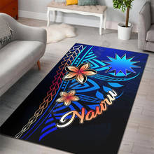 Nauru-alfombra de área de franela para decoración del hogar, alfombra antideslizante de Estilo Vintage Tribal de montaña, para sala de estar y dormitorio 2024 - compra barato