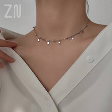 ZN Fashion Trendy Choker Necklaces Geometric Irregular Round Clavicle Chain Cute Romantic Jewelry Accessories Gift For Women 2024 - buy cheap