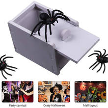 Rato aranha inserir caixa surpresa piada diversão assustar brincadeira gag presentes caixa de madeira brinquedos complicados uma variedade de opções gritando 2024 - compre barato