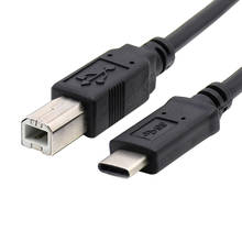 1 м USB 3,1 Type C USB C папа к USB 2,0 B Мужской принтер кабель для передачи данных для сотового телефона и Macbook и ноутбука 2024 - купить недорого