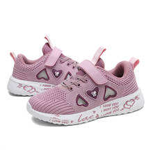 Zapatillas de deporte para niños y niñas, zapatos informales de malla transpirable, con dibujos animados, color rosa, 2020 2024 - compra barato