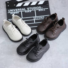 2019 spring new children black small shoes boys student genuine leather shoes baby performance shoes super soft bottom flats 2024 - buy cheap