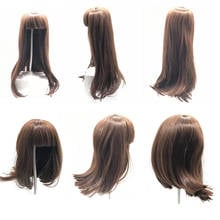NPK Sticked Hair Wig для 50-58 см Reborn Baby Doll 20-23 дюймов силиконовая кукла Reborn Baby Doll парик для волос DIY Кукла аксессуар 2024 - купить недорого