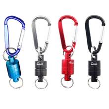 Strong Magnetic Carabiner Tool Release Holder Fishing Retractor Net Release Clip With Keychain Carabiner Fishing Climbing Clip 2024 - buy cheap