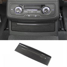 Carbon Fiber Style Rear Cigarette Lighter Panel Decoration Cover Trim For Audi A6 C7 2012-2018 Stainless Steel Car Accessories 2024 - buy cheap