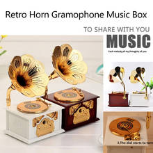 Antique Classical Retro Gramophone Music Box Home Decoration Creative Gift fashion Leisure practical Convenience personality 2024 - buy cheap