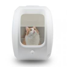 Caja de arena semicerrada para gatos, lavabo semiautomático para ARENA, grande, completamente cerrado 2024 - compra barato