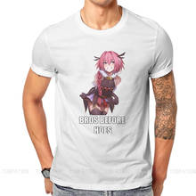 Camiseta única de Astolfo Bros Before Hoes, camisa del juego Fate Grand Order, maestro de los servidores japoneses, Manga cómoda, ropa de regalo de Hip Hop 2024 - compra barato