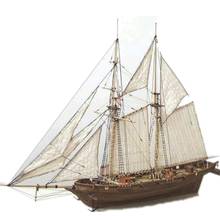 1:100 Scale HALCON DIY Sailboat Model Kit Wooden 3D Designer Constructor for Adults Handmade Puzzle Sailing Boats Children Toys 2024 - buy cheap