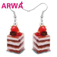 ARWA Acrylic Valentine's Day Anime Cake Earrings Drop Dangle Jewelry For Women Girl Teen Kid Lovers Charm Party Gift Accessory 2024 - buy cheap