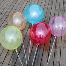 Globos de burbujas transparentes de colores para fiesta de cumpleaños, suministros de decoración de boda, 36 pulgadas 2024 - compra barato