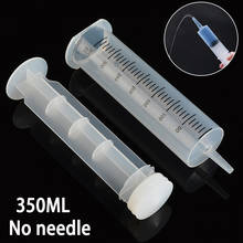 1pc New Clear 350ml Large Capacity Plastic Disposable Syringe Feeding Inlet Pump Oil Measuring Syringe Tools 2024 - buy cheap