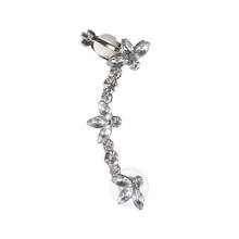 New Fashion Shiny White Rhinestone Crystal Ear Cuff Earrings For Women Girls Ear Clips Jewelry Accessories 2024 - buy cheap