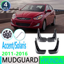 Guardabarros para coche, accesorio para Hyundai Accent Solaris RB 2011 2012 2013 2014 15 2016 2024 - compra barato