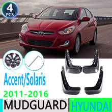 Para-lama para hyundai accent solaris rb 2011 2012 2013 2014 15 2016 protetor contra lama acessórios de carro 2024 - compre barato