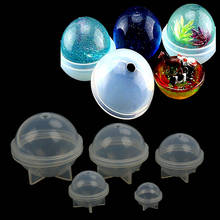 Molde de silicona esférico estéreo para fabricación de joyas, bolas de resina, decoración artesanal, Molde de resina para joyería, 20/30/40/50/60MM 2024 - compra barato