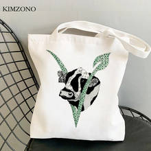 Vegan shopping bag handbag tote shopper recycle bag bolsa reusable bag sacola reciclaje ecobag boodschappentas sac toile 2024 - buy cheap