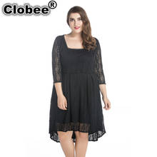 Black robe femme ete 2019 Spring Summer Vintage Vintage Lace Clothing Party Dress Plus Size Women Clothing 5XL 6XL 7XL Vestidos 2024 - buy cheap