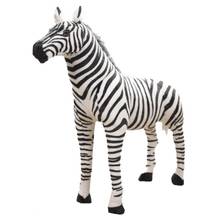 Travesseiro animal de pelúcia estufado realista zebra para presente de aniversário infantil 2024 - compre barato