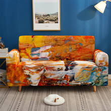 Graffiti 3D Colorful Sofa Covers Stretch Slipcovers Sectional Elastic Stretch for Living Room Couch Cover L shape 1/2/3/4 Seater 2024 - buy cheap