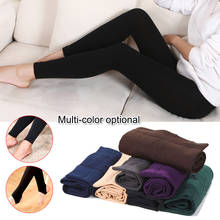 2019 Women Autumn Winter Warm Thick Legging Brushed Wool Liner Stretch Pants Feet Trample Leggings High Elasticity 2024 - buy cheap