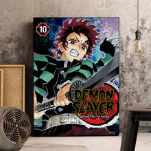 Anime Demon Slayer Poster Art Decor Picture Quality Canvas Kamado Tanjirou Poster Home Decor Kids Room Living Sofa Wall Decor 2024 - buy cheap