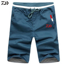 Daiwa calções de pesca dos homens verão esporte algodão respirável esportes ao ar livre shorts de pesca roupas de pesca dos homens calças curtas 2024 - compre barato