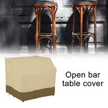 Furniture Dust Cover Outdoor Open Bar Bar Table Cover 210D Dust-proof Waterproof Sunshade Balcony Garden Furniture Dust Cover 2024 - buy cheap