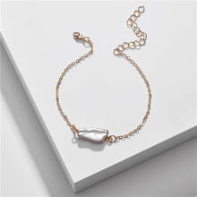 Summer Dainty Chain Bracelet Simple Basic Design Freshwater Pearl Bracelets for Women 2024 - buy cheap