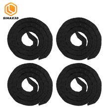 SIMAX3D-Cable de cadena de arrastre semicerrado para impresora 3D, portador de alambre para fresadora CNC, plástico negro, 4 piezas, 10x11mm, 1M 2024 - compra barato