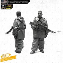 Bonecos de inverno soldado de resina sniper, 1/35 kits de modelo de soldado com tamanhos auto-montados 2024 - compre barato