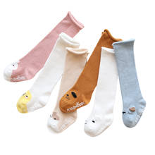 Детские носки Новые осенне-зимние носки для новорожденных Нескользящие гольфы для малышей носки для мальчиков и девочек с рисунком милых животных, гетры 2024 - купить недорого