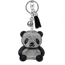 NEW Fashion Women panda tassel key chain key rings for car bags accessories pendants keychain Jewelry Gift 2024 - buy cheap