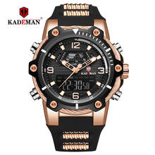 KADEMAN-reloj deportivo de cuarzo para hombre, cronógrafo de pulsera militar, resistente al agua, con cinta, 9055 2024 - compra barato