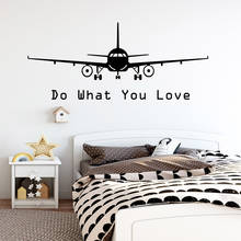 Free shipping Air Plane Nursery Wall Stickers Vinyl Art Decals For Living Room Bedroom Wall Art MURAL Drop Shipping 2024 - buy cheap