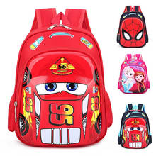 Disney McQueen Cars Kids Cartoon bag for School children kindergarten backpack boys girls Travel storage book bag Elsa backpack 2024 - buy cheap