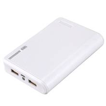 Portable USB Charger 5V 2A 18650 Power Bank Battery Box For iphone6 Smartphone Colour:White 2024 - buy cheap