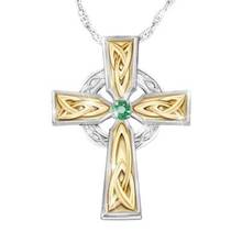 Moda cruz forma pingente colar feminino colar austríaco strass incrustado pingente celtic viking jóias acessórios de festa 2024 - compre barato