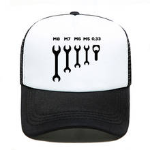 wrench jaw spanner beer car mechanic Baseball Cap Casual Men Women Parent-child Hats Mesh Visor Outdoor Sun Hat Adjustable Caps 2024 - buy cheap