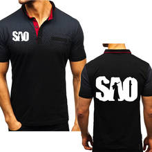 Summer Men's polo SAO Sword Art Online Fashion Casual printing Short Sleeve high quality Cotton Men's T-shirt 2024 - buy cheap