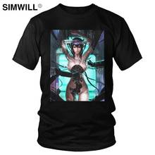 Handsome Ghost In The Shell T-Shirt Mens Casual Eco Cotton T Shirt Short Sleeve Motoko Kusanagi Major Japan Gits Anime Manga Tee 2024 - buy cheap