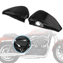 Motorcycle Black Right Side Oil Tank Cover Left Battery Paneles Cover Set For Harley Sportster 1200 883 XL 2024 - buy cheap