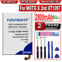 Аккумулятор HSABAT EY30 2800 мАч для MOTOROLA MOTO X 2nd XT1097 XT1093 XT1095 XT1096 2024 - купить недорого