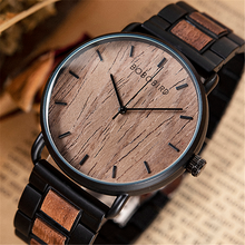 BOBO BIRD-reloj de pulsera de madera de lujo para hombre, cronógrafo con movimiento de cuarzo japonés, caja de regalo para vacaciones, envío rápido 2024 - compra barato
