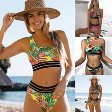 Women Sexy High Waist Bikini Set 2021 New Print Swimwear Female Brazilian Biquini Bathing Suit Bather Girl Summer Swimsuit 2024 - buy cheap